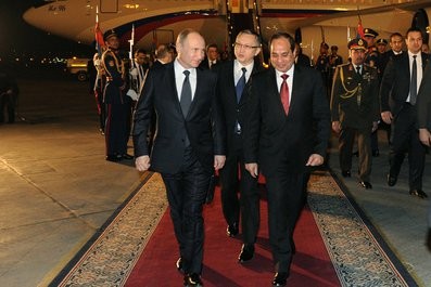 В Египет с официальным визитом прибыл президент РФ  - ảnh 1